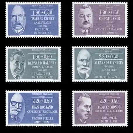 Timbres France Série N° 2454/59 neuf sans charnière Réduction