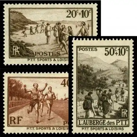 Timbres France Série N° 345/347 neuf sans charnière Marque