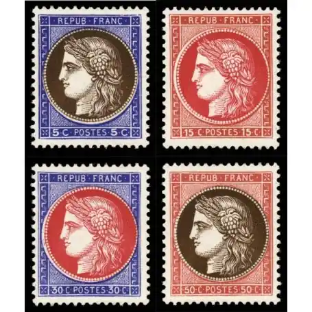 Livraison Express Timbres France Série N° 348/351 neuf sans charnière