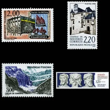 Fait Main Timbres France Série N° 2545/48 neuf sans charnière
