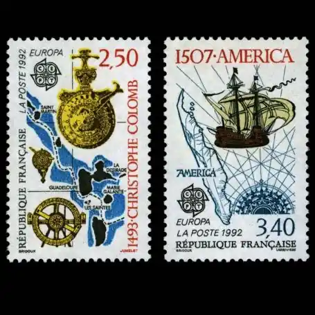 Prix Cassé Timbres France Série N° 2755/56 neuf sans charnière