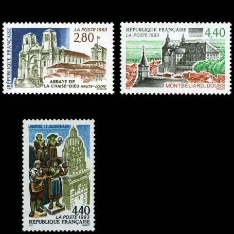 Nouveauté Timbres France Série N° 2825/2827 neuf sans charnière
