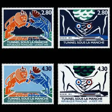 Timbres France Série N° 2880/83 neuf sans charnière Prix Bas