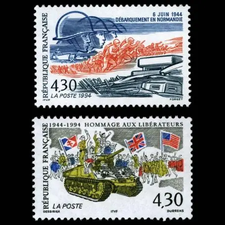 Top Qualité Timbres France Série N° 2887/2888 neuf sans charnière