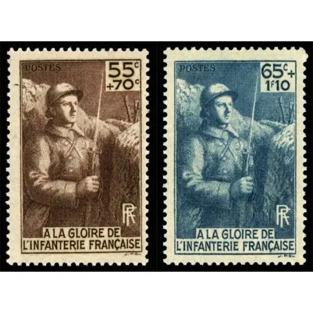 Vente Flash Timbres France Série N° 386/387 neuf sans charnière