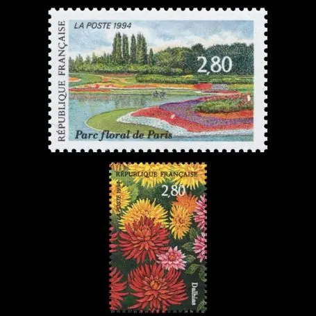 Fait Main Timbres France Série N° 2909/10 neuf sans charnière