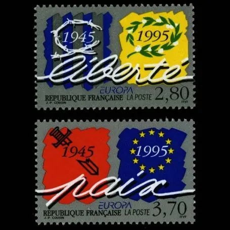 Timbres France Série N° 2941/42 neuf sans charnière Fait Main