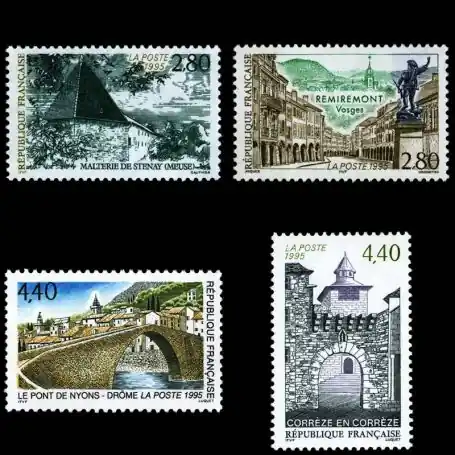Livraison Express Timbres France Série N° 2954/57 neuf sans charnière