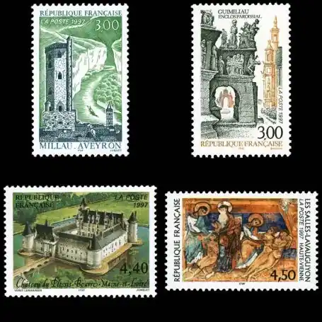 Timbres France Série N° 3079/3082 neuf sans charnière Tendance