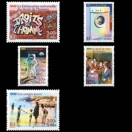 Achat Immédiat Timbres France Série N° 3351/55 neuf sans charnière