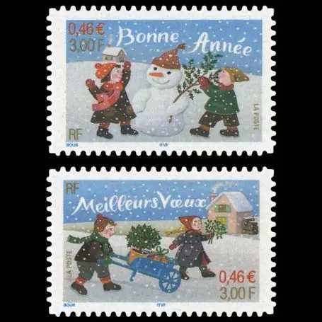Timbres France Série N° 3439/3440 neuf sans charnière Solde