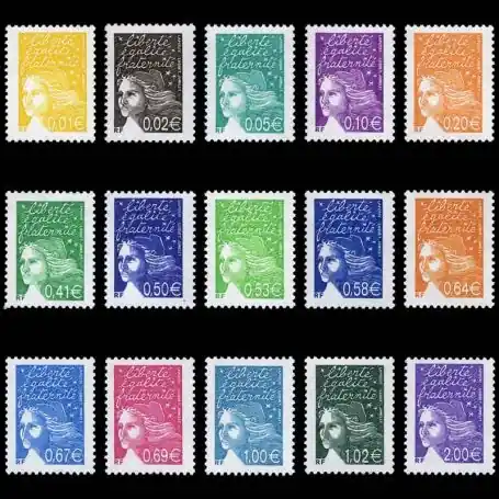 Meilleur Prix Timbres France Série N° 3443/57 neuf sans charnière
