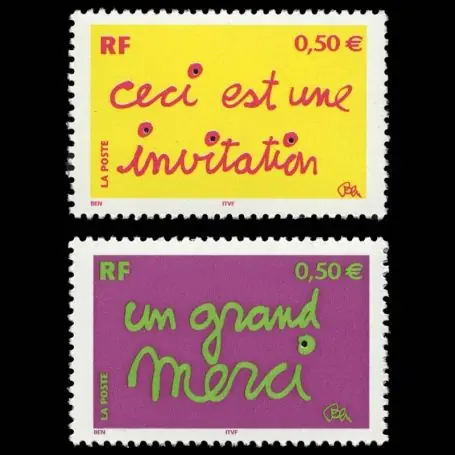 Vente Flash Timbres France Série N° 3636/3637 neuf sans charnière