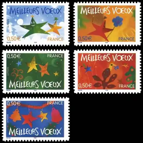 Timbres France Série N° 3722/26 neuf sans charnière Commander Vite