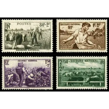 Original Timbres France Série N° 466/469 neuf sans charnière