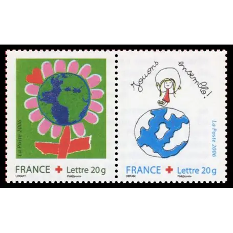 Timbres France Série N° 3991/92 neuf sans charnière Certifié