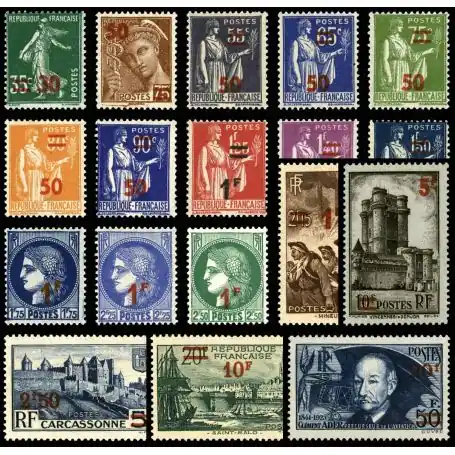 Must-Have Timbres France Série N° 476/493 neuf sans charnière