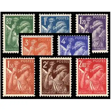 Timbres France Série N° 649/656 neuf sans charnière Marque
