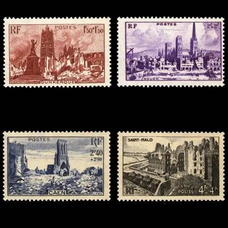 Satisfait Ou Remboursé Timbres France Série N° 744/747 neuf sans charnière