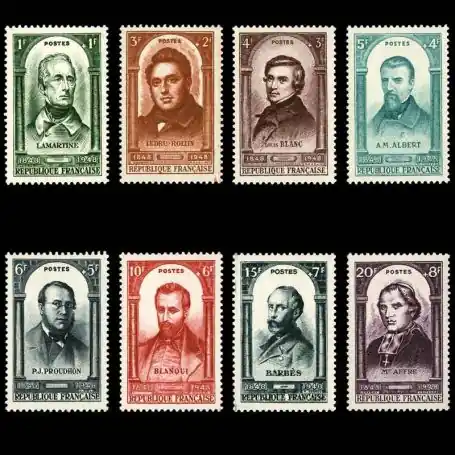 Timbres France Série N° 795/802 neuf sans charnière Top Vente