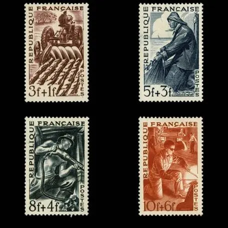 Timbres France Série N° 823/826 neuf sans charnière Nouvel Arrivage