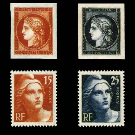 Timbres France Série N° 830/833 neuf sans charnière Livraison Mondiale