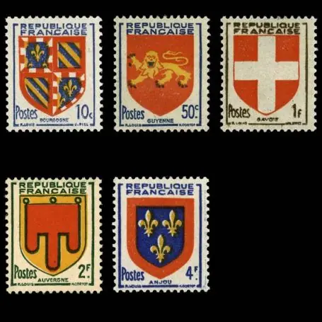 Pas Cher Timbres France Série N° 834/838 neuf sans charnière