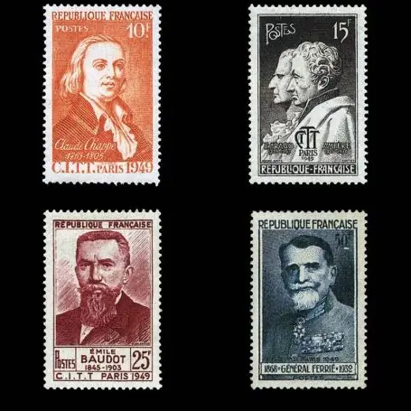 Édition Limitée Timbres France Série N° 844/847 neuf sans charnière