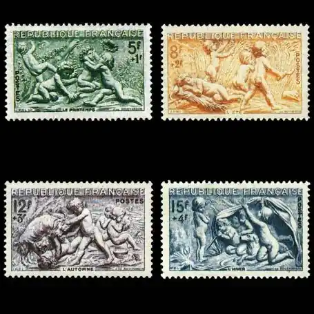 Timbres France Série N° 859/862 neuf sans charnière Seulement Aujourd’hui
