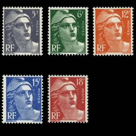 Timbres France Série N° 883/887 neuf sans charnière Expédition Rapide