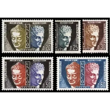 Top Qualité Timbres de service France Série N° 22/26neuf sans charnière