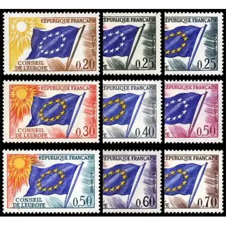 Meilleur Prix Timbres de service France Série N° 27/35neuf sans charnière