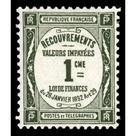 Timbre taxe France N° 43 neuf sans charnière Offre Limitée