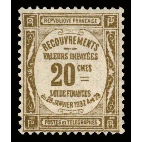 Timbre taxe France N° 45 neuf sans charnière Bon Plan