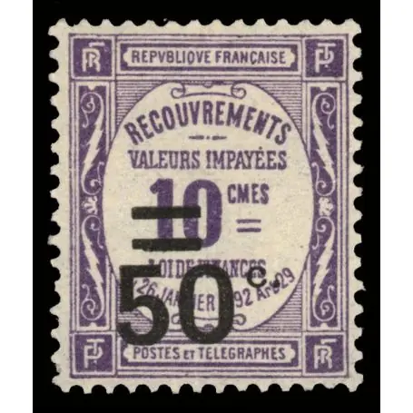 Meilleur Choix Timbre taxe France N° 51 neuf sans charnière
