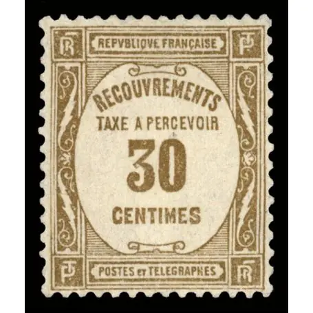 Gros Lot Timbre taxe France N° 57 neuf sans charnière