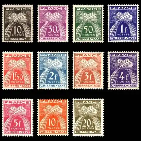 Super Prix Timbres taxe France Série N° 67/77 - Neuf(s) sans charniEre