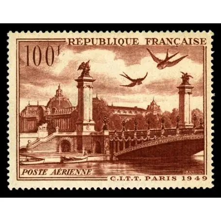 Timbre poste aérienne France N° 28 neuf sans charnière Satisfait Ou Remboursé