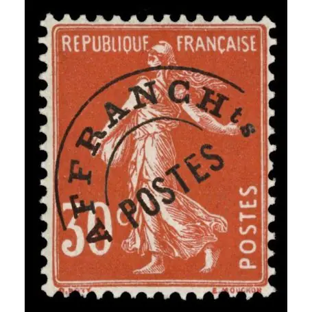 Réduction Timbre préoblitérés France N° 58 neuf sans charnière