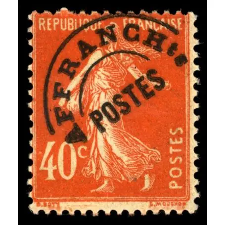 Timbre préoblitérés France N° 64 neuf sans charnière Seulement Aujourd’hui