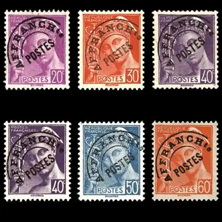 Timbres préoblitérés France Série N° 78/83 neuf sans charnière Top Qualité