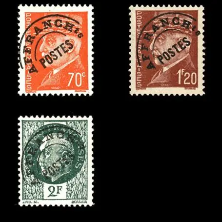 Timbres préoblitérés France Série N° 84/86 neuf sans charnière Tendance