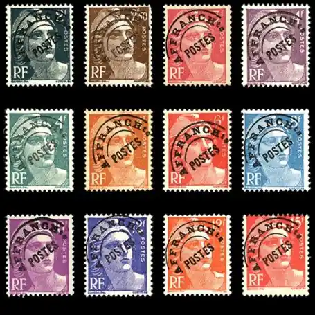 Timbres préoblitérés France Série N° 94/104 neuf sans charnière Authentique