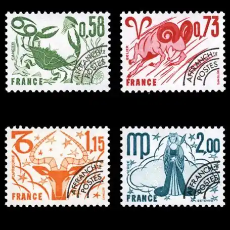 Timbres préoblitérés France Série N° 150/53 neuf sans charnière Nouvelle Collection