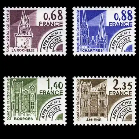 Satisfait Ou Remboursé Timbres préoblitérés France Série N° 162/65 neuf sans charnière