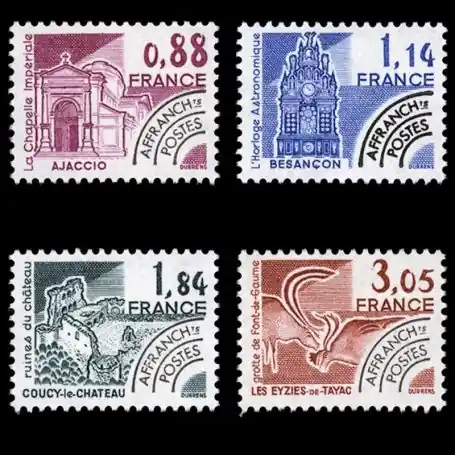 Timbres préoblitérés France Série N° 170/73 neuf sans charnière Nouveauté