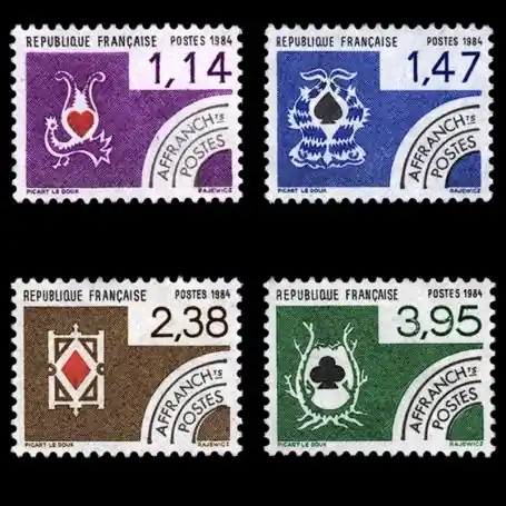 Timbres préoblitérés France Série N° 182/85 neuf sans charnière Nouvelle Collection