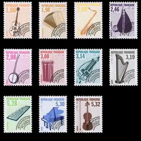 Promotion Timbres préoblitérés France Série N° 213/23Mixte neuf sans charnière