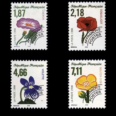 Timbres préoblitérés France Série N° 240/43 neuf sans charnière Exclusif