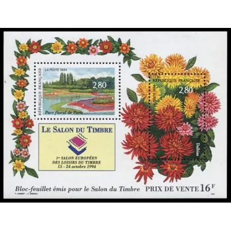 Retour Gratuit Timbre France Bloc N° 16 neuf sans charnière